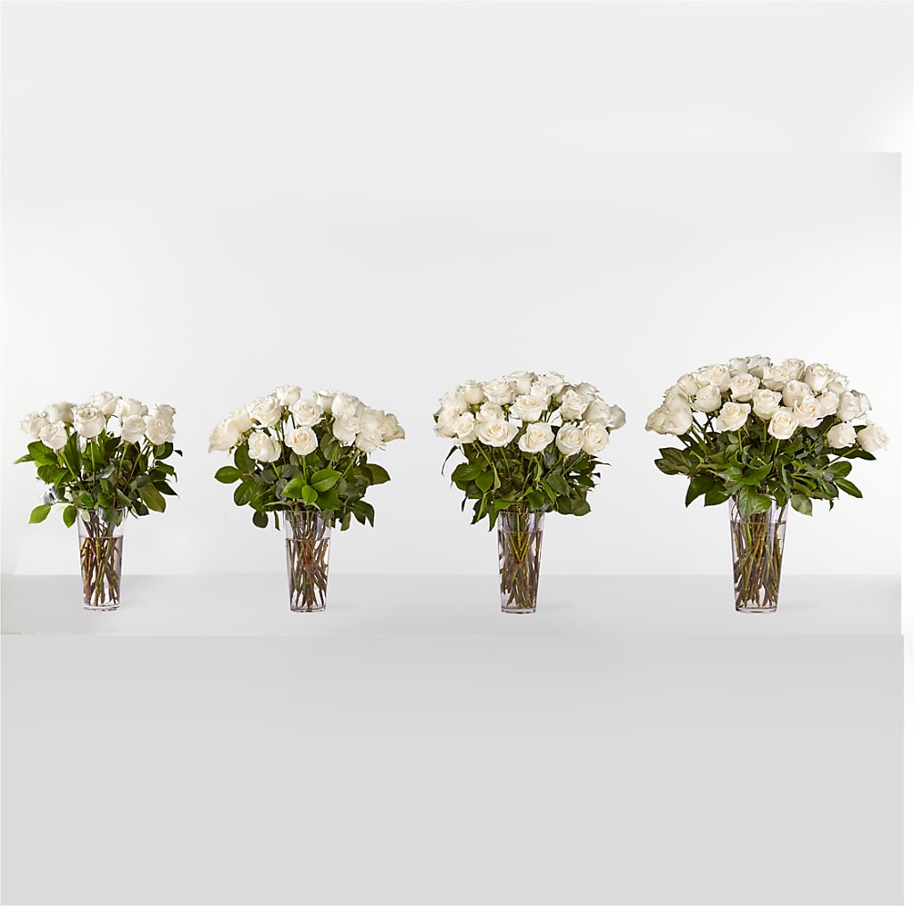 Long Stem White Rose Bouquet – Mt Scott Flowers, Happy Valley OR