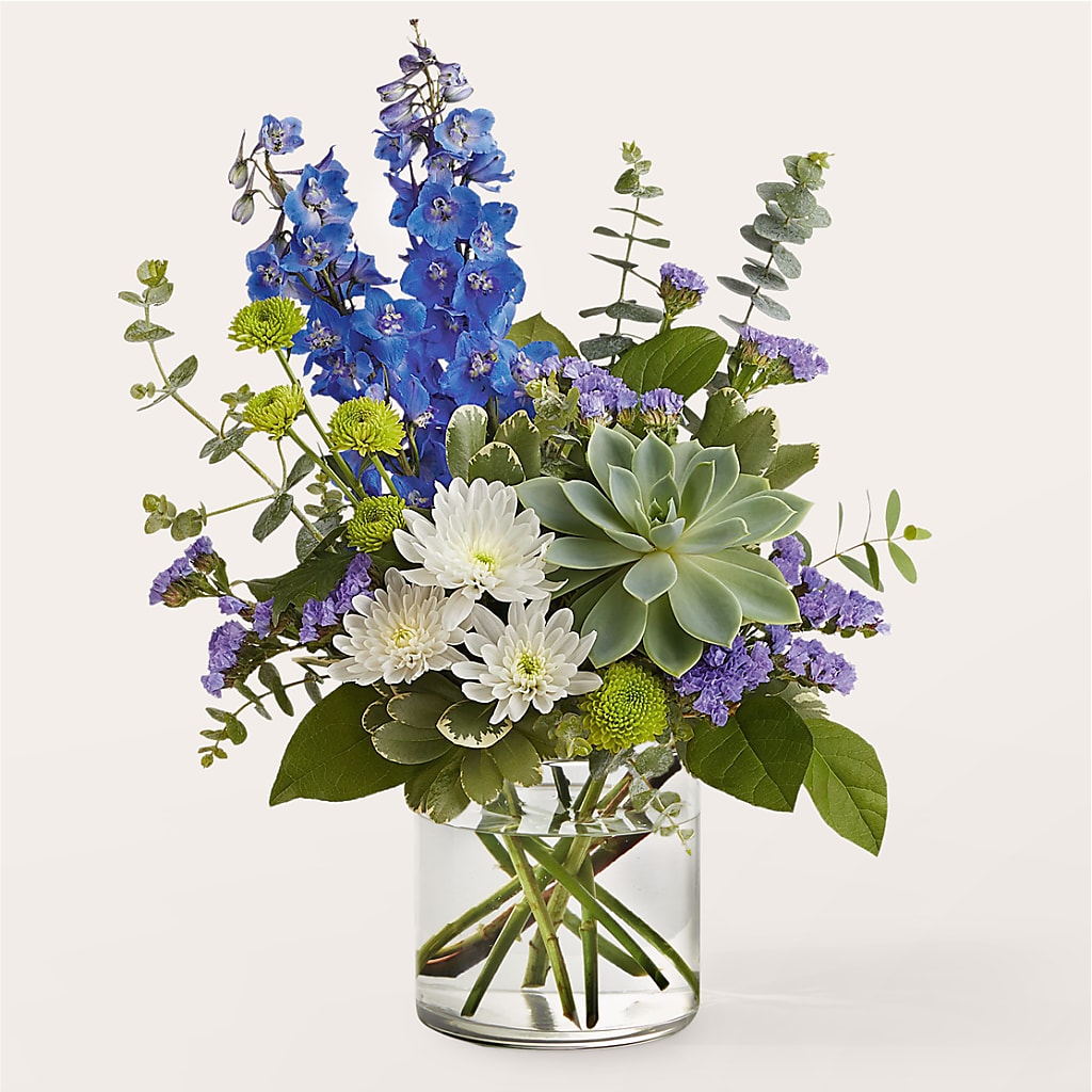 Cerulean Waves Bouquet – Mt Scott Flowers, Happy Valley OR