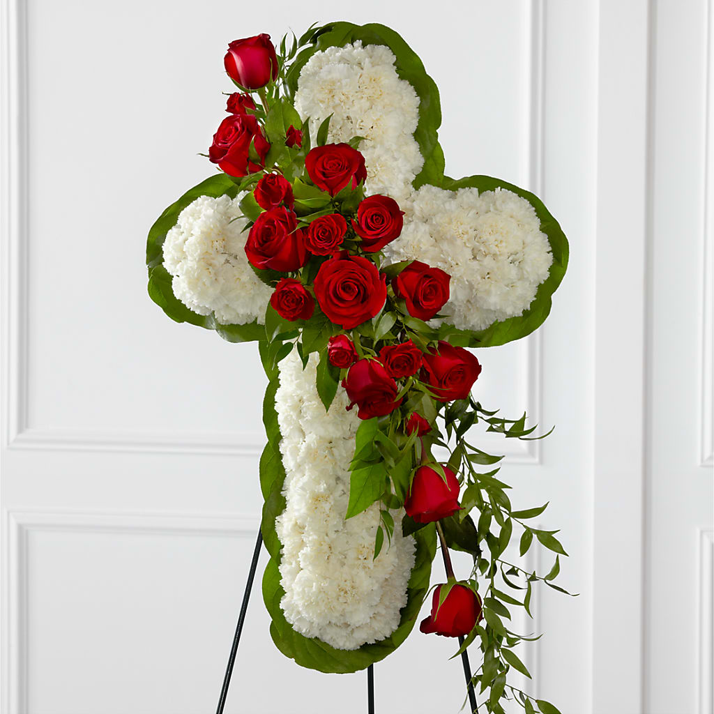 Floral Cross Easel – Mt Scott Flowers, Happy Valley OR