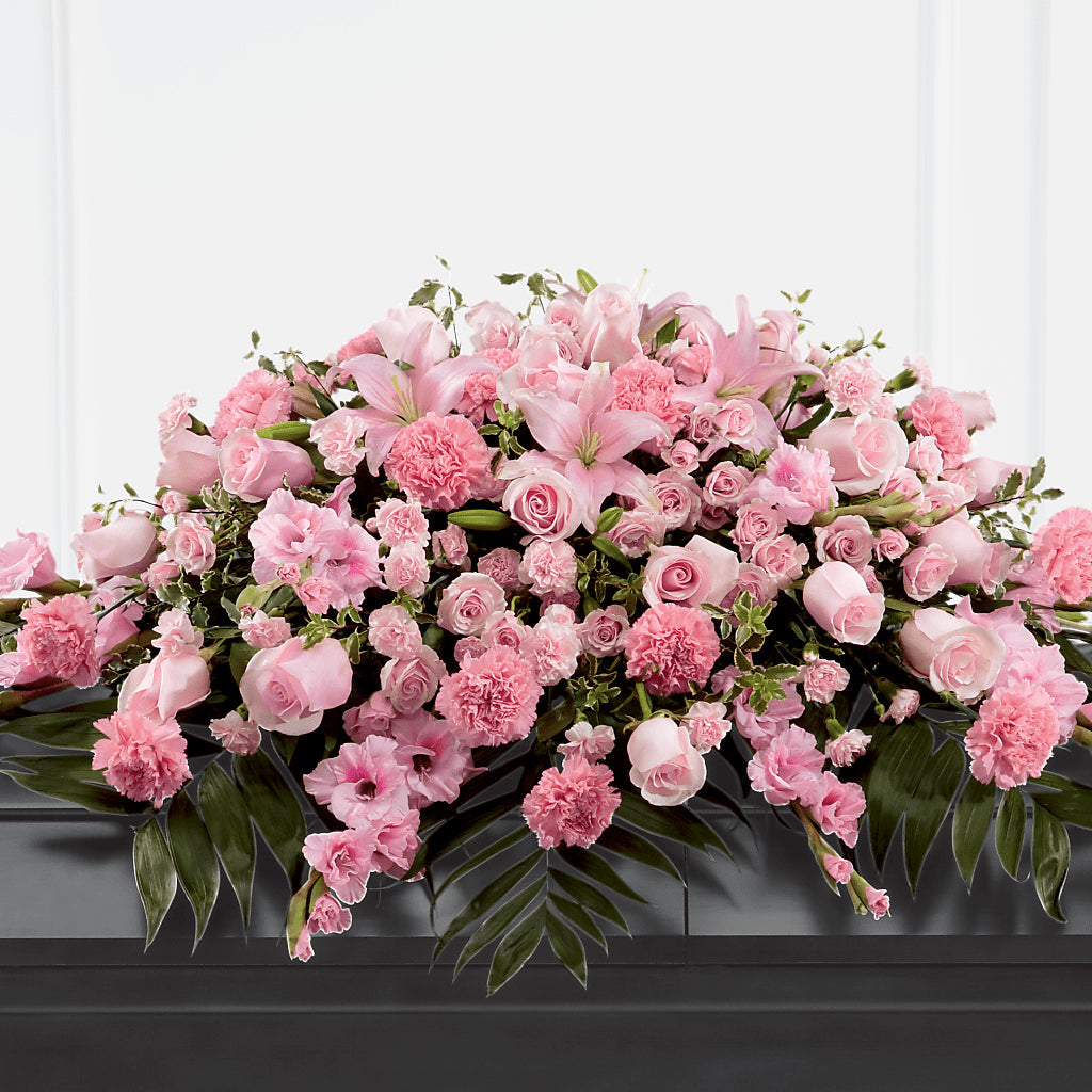 Garden of Comfort Casket Spray (Standard) – Mt Scott Flowers, Happy Valley OR
