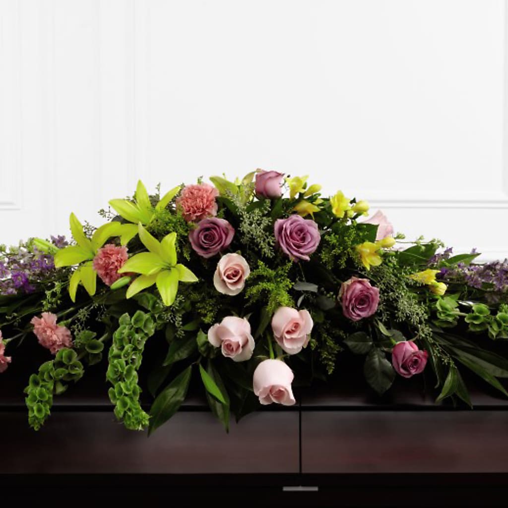 Forever Beloved Casket Spray – Mt Scott Flowers, Happy Valley OR