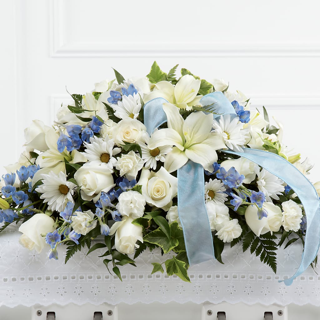 Tender Treasure Casket Spray – Mt Scott Flowers, Happy Valley OR