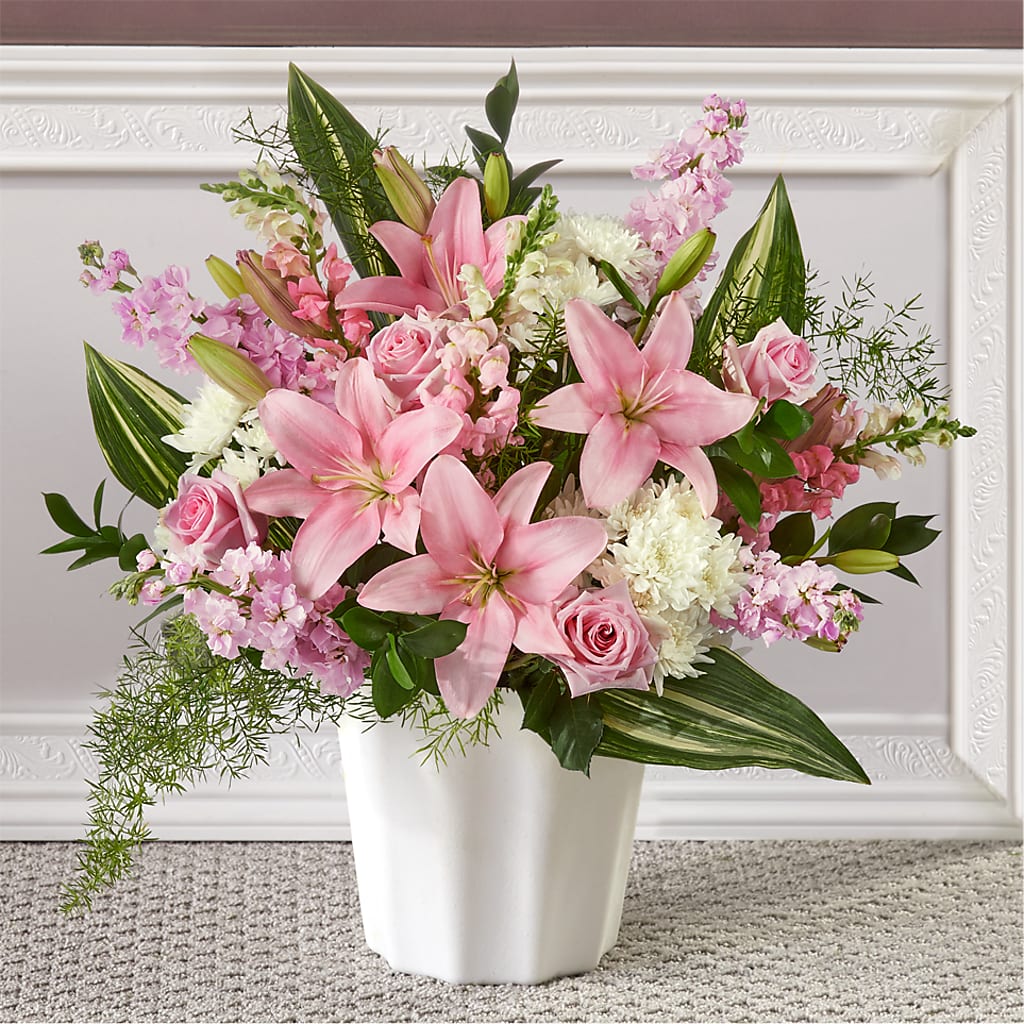 Simply Serene Floor Basket – Mt Scott Flowers, Happy Valley OR