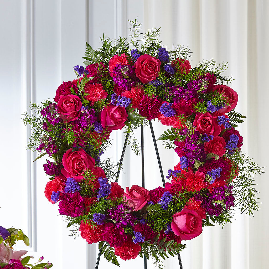 Calming Colors Wreath – Mt Scott Flowers, Happy Valley OR