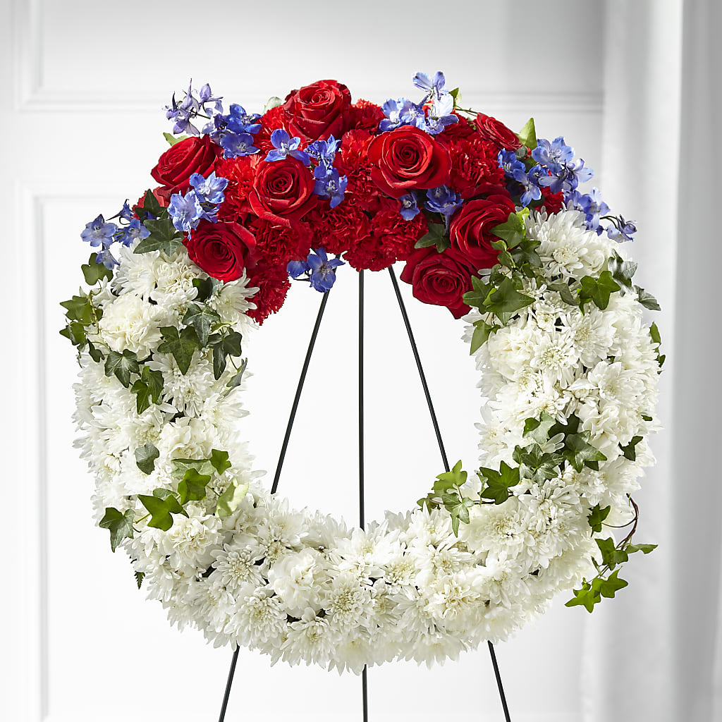 Patriotic Passion Wreath – Mt Scott Flowers, Happy Valley OR