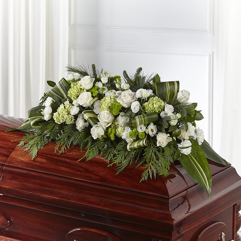 Hopeful Gesture Casket Spray – Mt Scott Flowers, Happy Valley OR