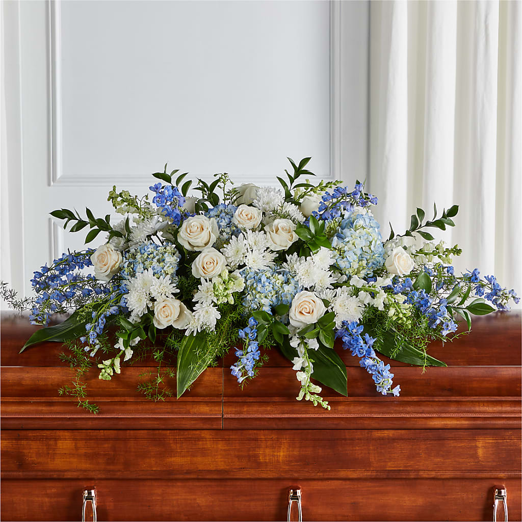 Timeless Essence Casket Spray – Mt Scott Flowers, Happy Valley OR
