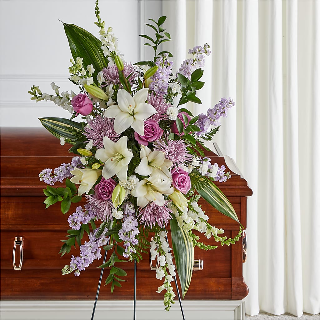 Grateful Hearts Standing Spray – Mt Scott Flowers, Happy Valley OR