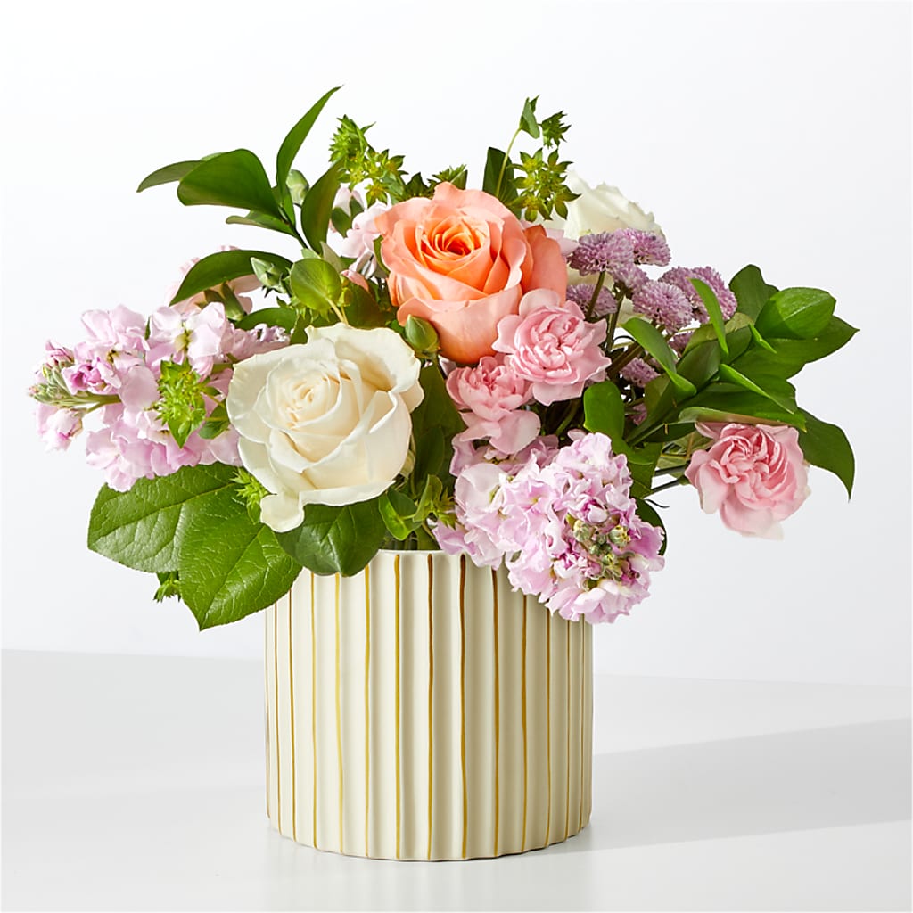 French Market Bouquet with Ivory Vase – Mt Scott Flowers, Happy Valley OR