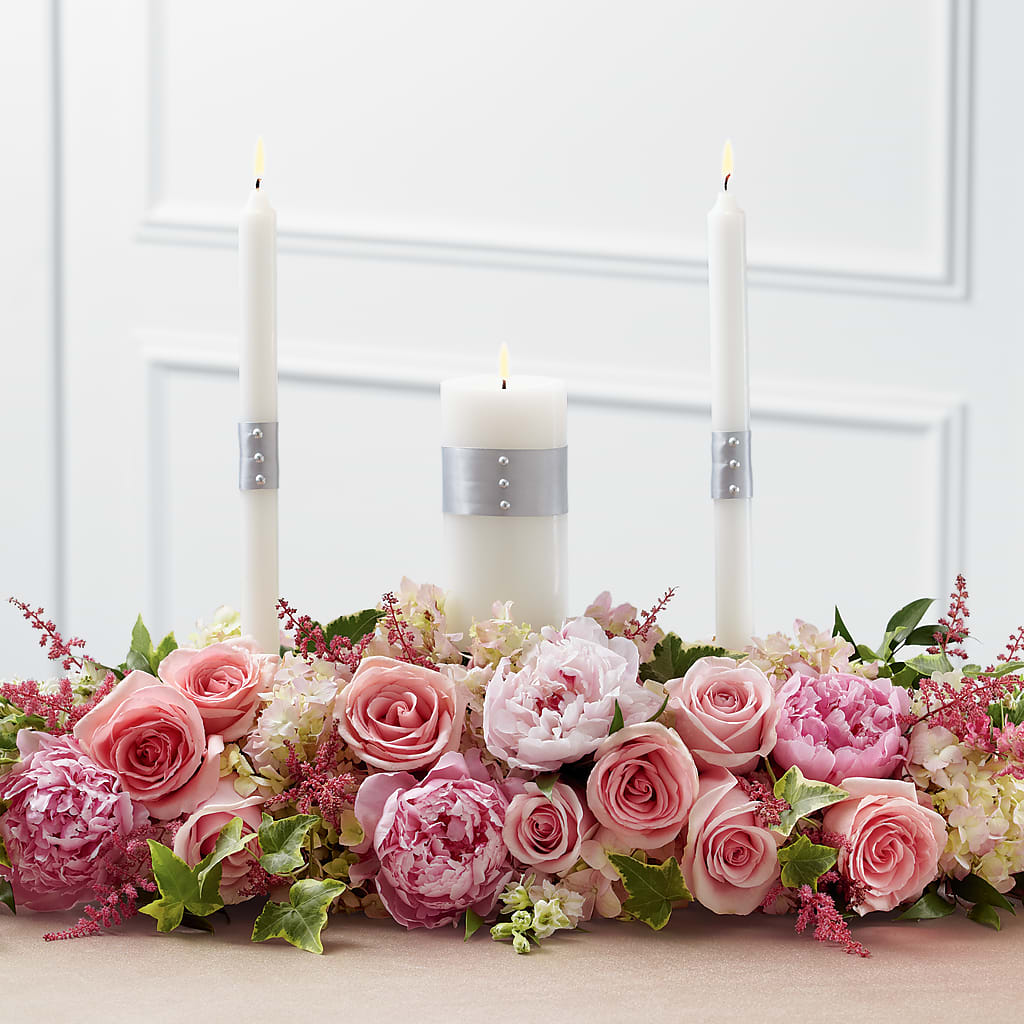 Worldwide Romance Unity Candle Arrangement – Mt Scott Flowers, Happy Valley OR