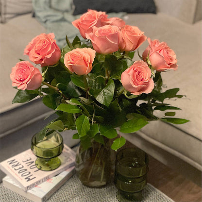 Long Stem Pink Rose Bouquet –  Mt Scott Flowers, Happy Valley OR