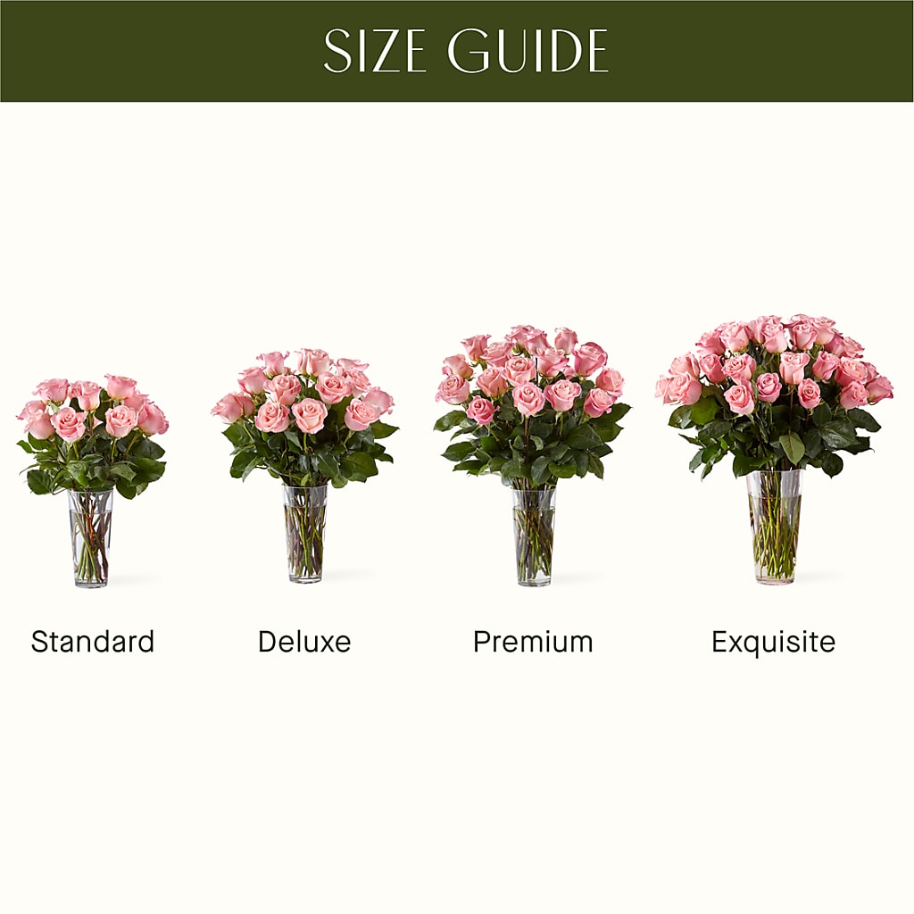Long Stem Pink Rose Bouquet –  Mt Scott Flowers, Happy Valley OR