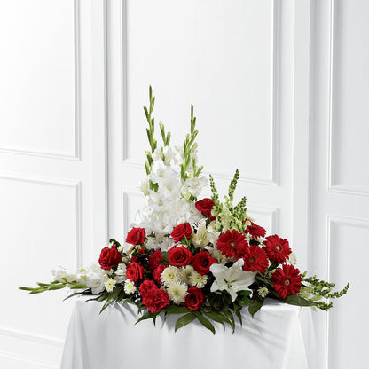 Crimson & White Arrangement –  Mt Scott Flowers, Happy Valley OR