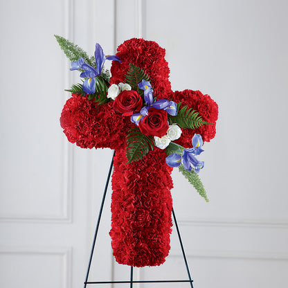 Faithful Hero Floral Cross –  Mt Scott Flowers, Happy Valley OR