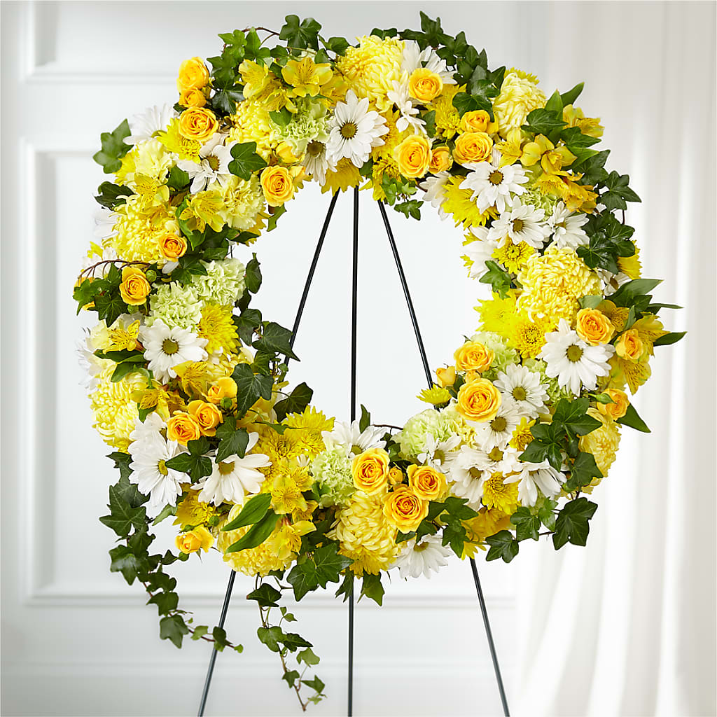 Golden Remembrance Wreath –  Mt Scott Flowers, Happy Valley OR