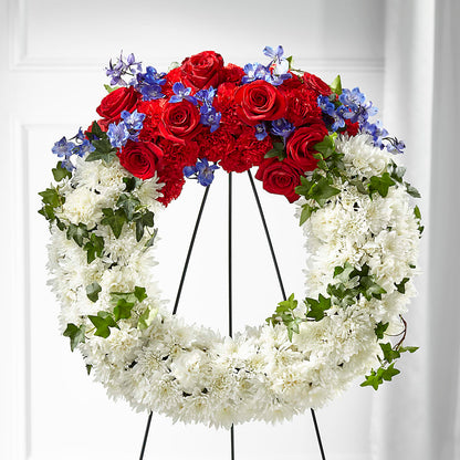 Patriotic Passion Wreath –  Mt Scott Flowers, Happy Valley OR
