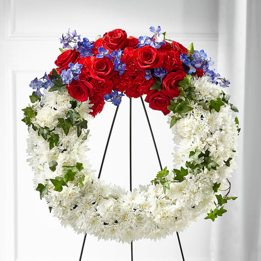 Patriotic Passion Wreath –  Mt Scott Flowers, Happy Valley OR