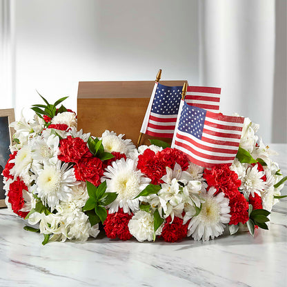 Spirit of Patriotism Cremation Adornment –  Mt Scott Flowers, Happy Valley OR