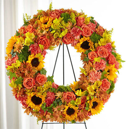 Autumnal Memories Wreath (Standard) –  Mt Scott Flowers, Happy Valley OR