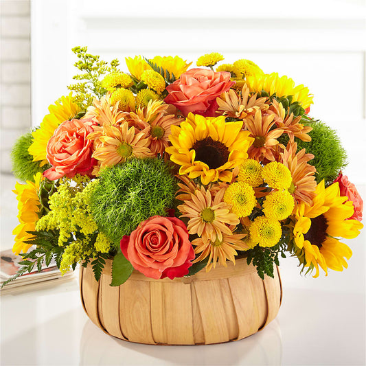 Harvest Sunflower Basket –  Mt Scott Flowers, Happy Valley OR