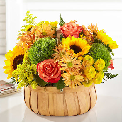 Harvest Sunflower Basket –  Mt Scott Flowers, Happy Valley OR