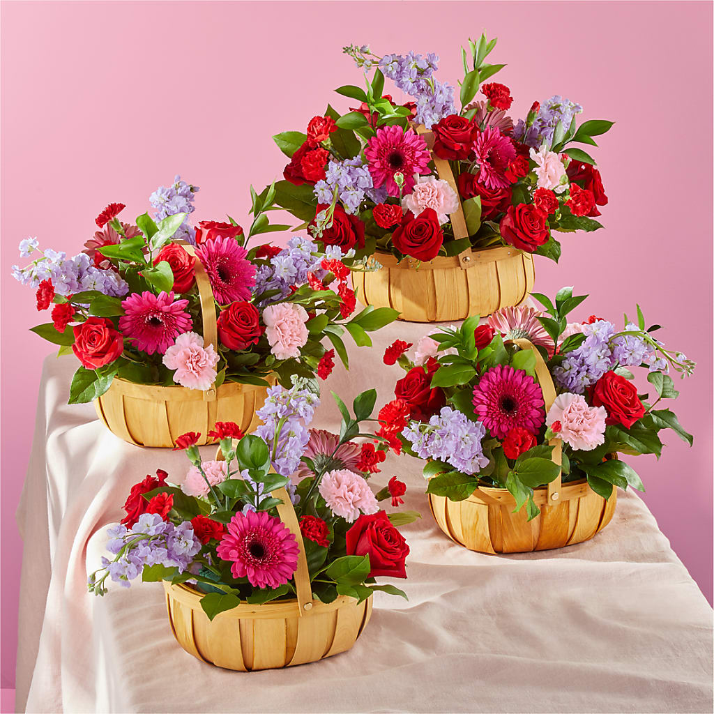 Pink Picnic Basket –  Mt Scott Flowers, Happy Valley OR