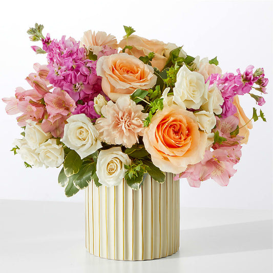 Paradise Bouquet with Ivory Vase –  Mt Scott Flowers, Happy Valley OR