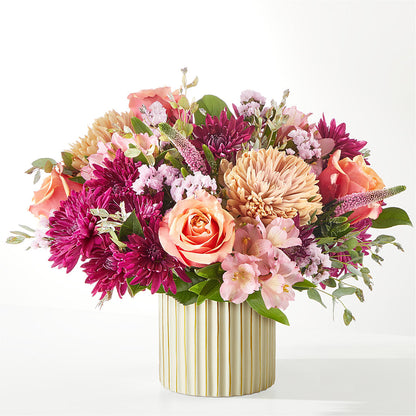 Berry Cobbler Bouquet with Ivory Vase –  Mt Scott Flowers, Happy Valley OR