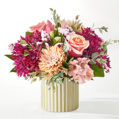 Berry Cobbler Bouquet with Ivory Vase –  Mt Scott Flowers, Happy Valley OR