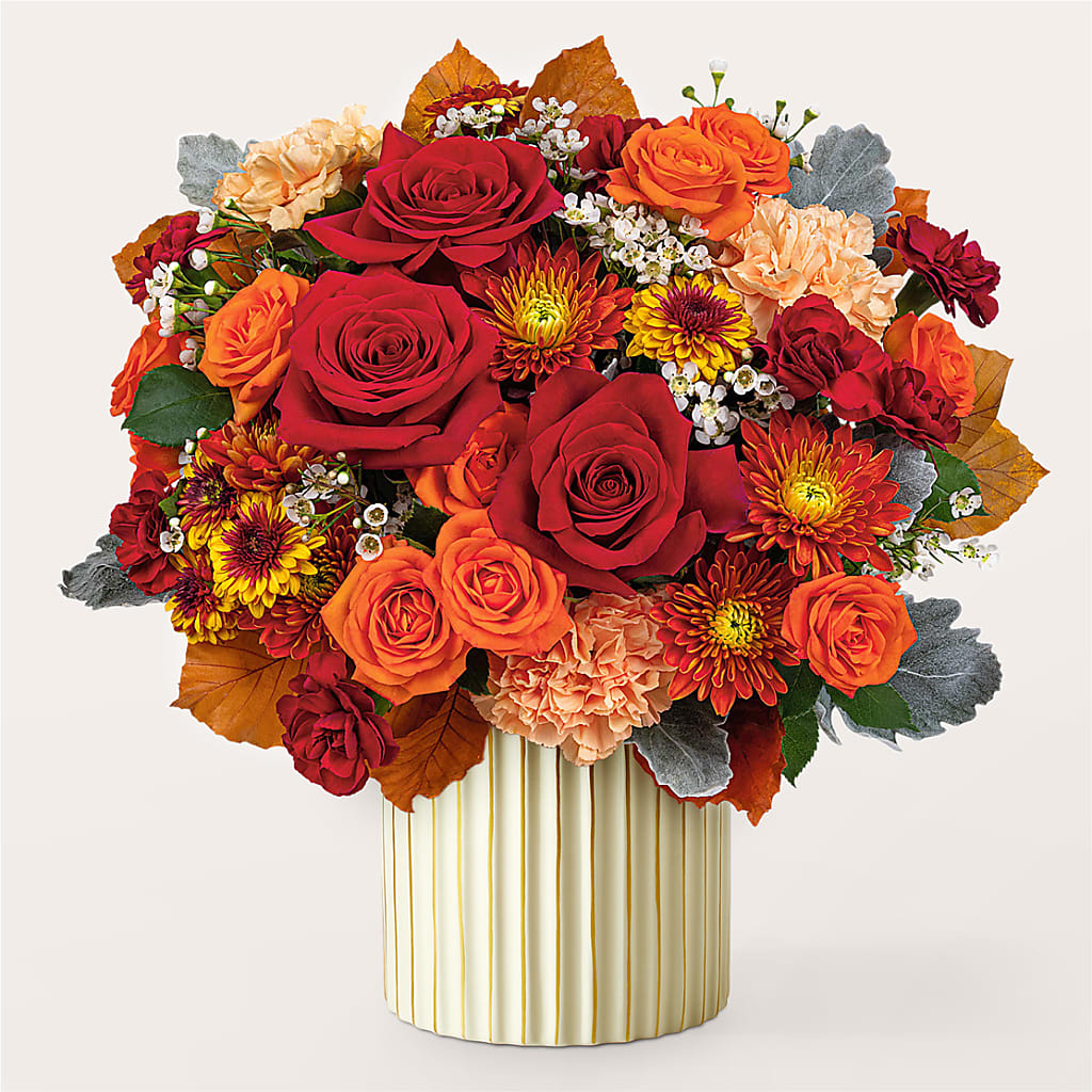 Merlot Bouquet with Ivory Vase –  Mt Scott Flowers, Happy Valley OR