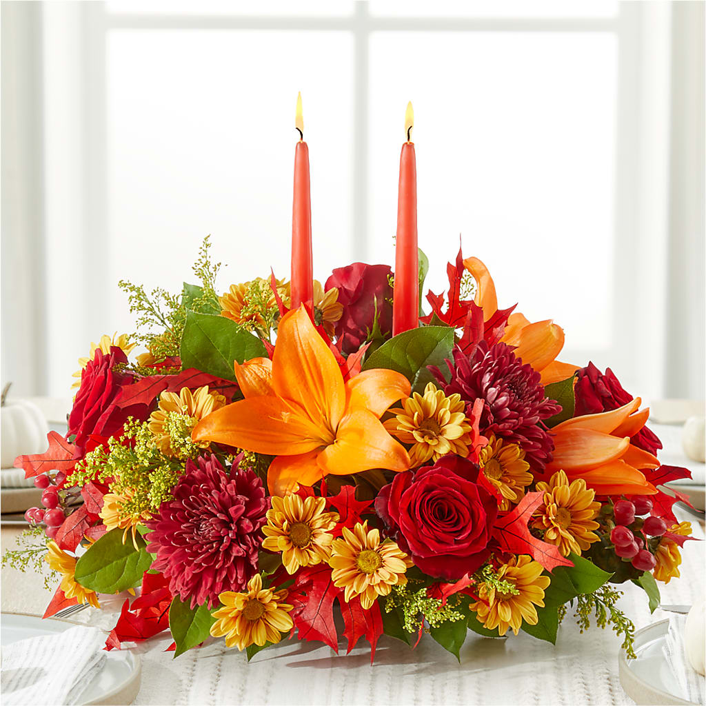 Autumn's Embrace Centerpiece –  Mt Scott Flowers, Happy Valley OR