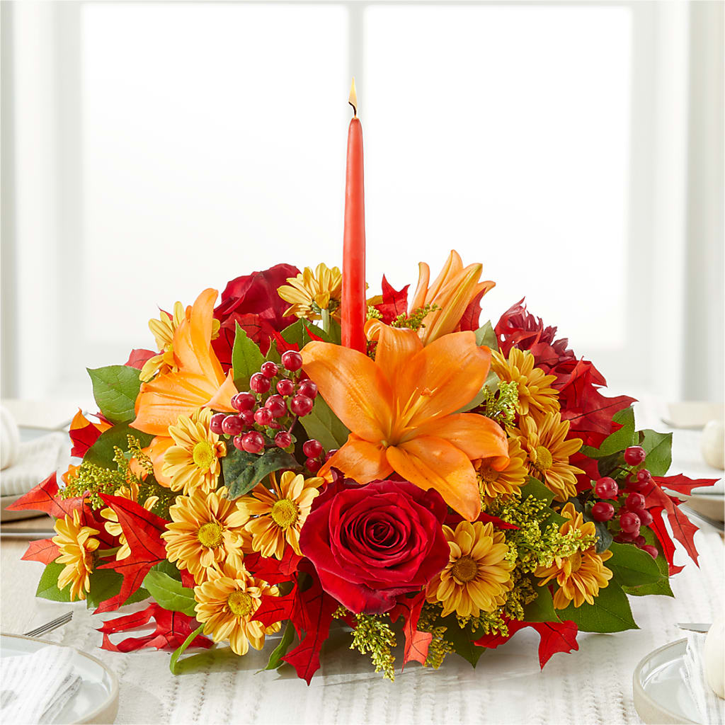 Autumn's Embrace Centerpiece –  Mt Scott Flowers, Happy Valley OR
